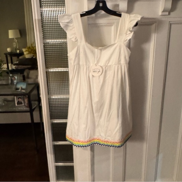 STORIA DRESS / RICK RACK SWIM COVER-UP FLUTTER SLEEVE NWT SZ M - Picture 11 of 12